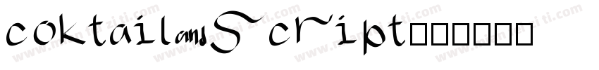 coktail script字体转换